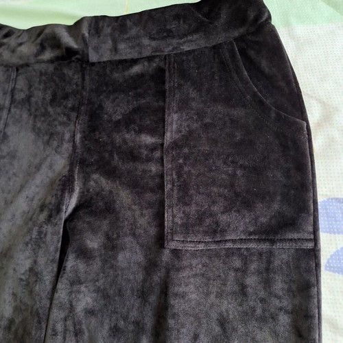 Velvet pants black XXL like new with pockets