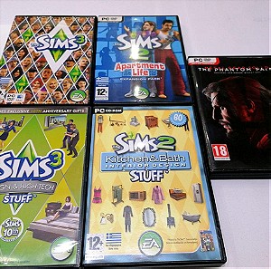 Βιντεοπαιχνίδια για PC 5τμχ (Metal Gear Solid - The Sims)