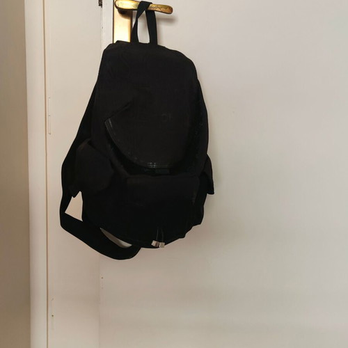 Benetton black backpack small, new