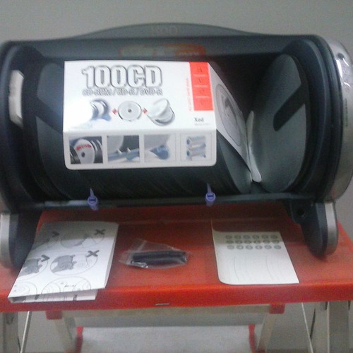 Tabletop CD Case Barrel 100 CD/DVD/BDR