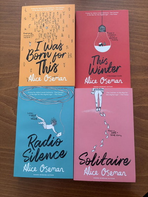 Alice Oseman books like new: I Was Born For This, This Winter, Radio Silence, Solitaire