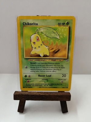 Pokemon Card Chikorita 54/111 Neo Genesis used