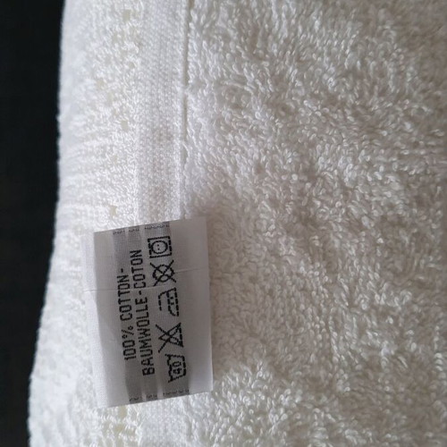 Cotton Towels Hand-Embroidered Set of 2 New