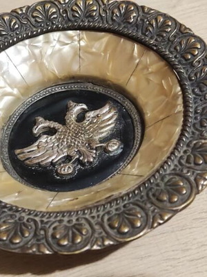 Silver-plated wall plate used