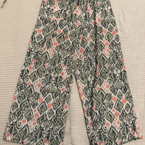 Decoro Boho Set Crop Top and Palazzo Pants S/M like new, colorful