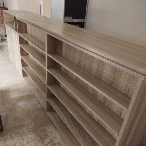 Cashier counter for business, 3 meters, melamine