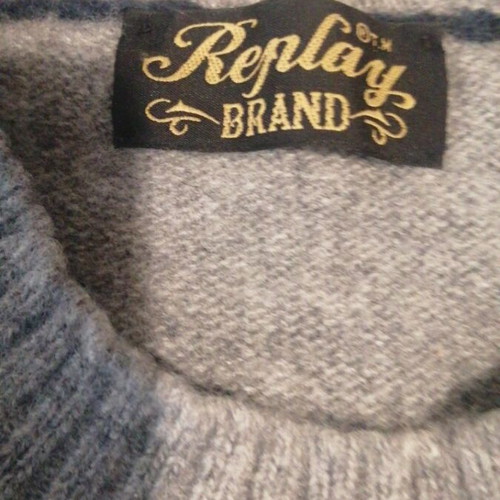 Replay sweater like new, gray, sizes XL and 4XL