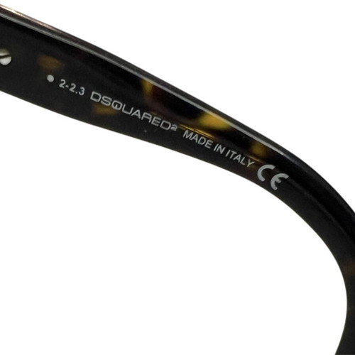 Dsquared2 round sunglasses, brown frame