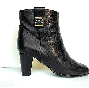 MARC JACOBS Ankle Boots - Δερμάτινα Μποτάκια Μαύρα/ Ανθρακί - Size 38-38.5