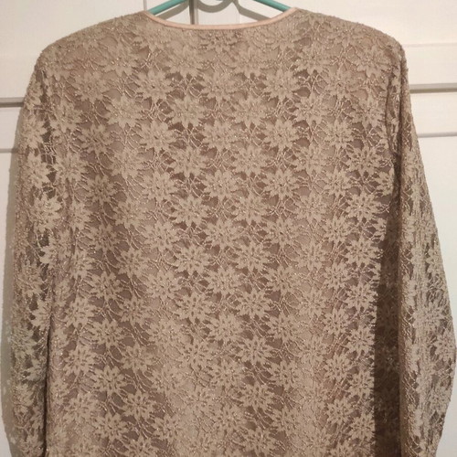 Beige lace elegant jacket cardigan like new, size M