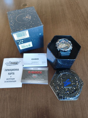 Casio G-Shock GM110EARTH-1A Planet Earth watch, unisex, colorful