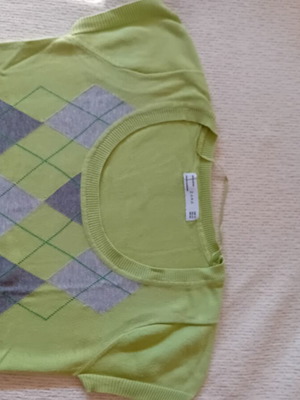 Zara summer blouse size M, like new, green cotton