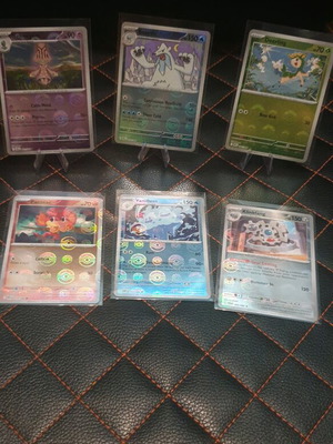 Pokeball Pokemon Cards set of 6 Black Bolt and White Flare like new