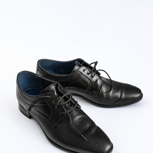 Damiani men's black leather dress shoes size EU 41 used
