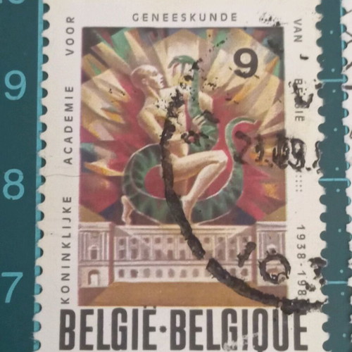 Belgium stamps 1988 50th anniversary of science and medicine academy like new
