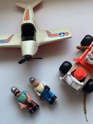 Fisher Price vintage collectible toys from 1970s, used, set