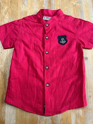 Coppa short-sleeve shirt red like new, age 4-5 years