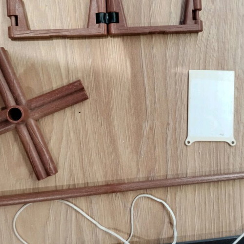 Playmobil Vintage 1974 collectible fort walls and flagpole like new