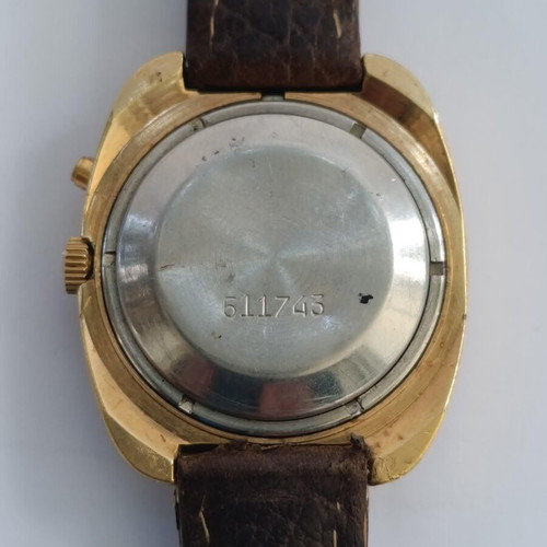 Slava Vintage USSR Soviet Brown Dial Watch Automatic used