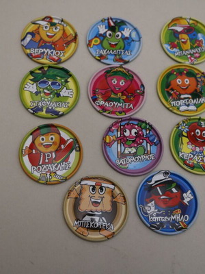 Amita Fun fruit caps, set of 11