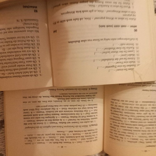 German language books used, pack of 3 study guides