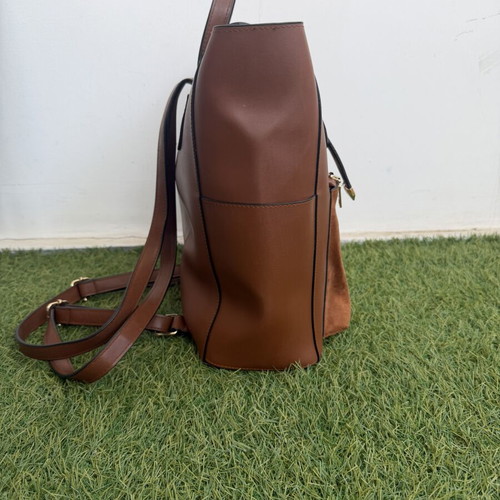 Veta leather backpack new, brown with internal and external pockets