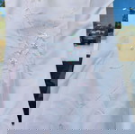Βαπτιστικό Φόρεμα Άριστο, Ροζ Κεντημένο με Χάντρες και Πούλιες, Μέγεθος Ν7