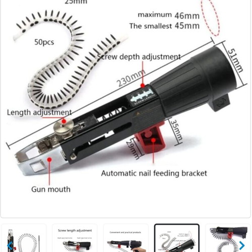 Automatic drywall screwdriver with drill adapter and neck up to Φ46mm OEM new