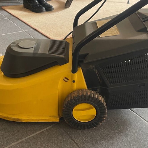 Electric lawn mower used, corded power