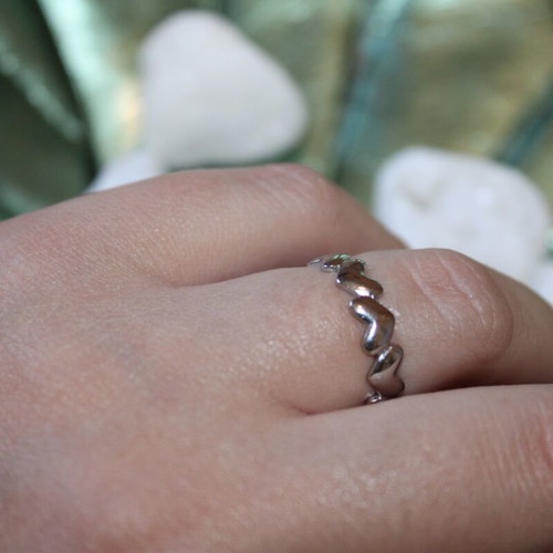 Adjustable silver ring new