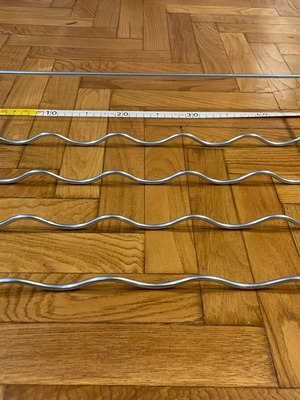 Wine rack for fridge like new, metal 47x30 cm