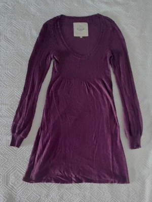 Knitted dress used size XS from s.Oliver purple