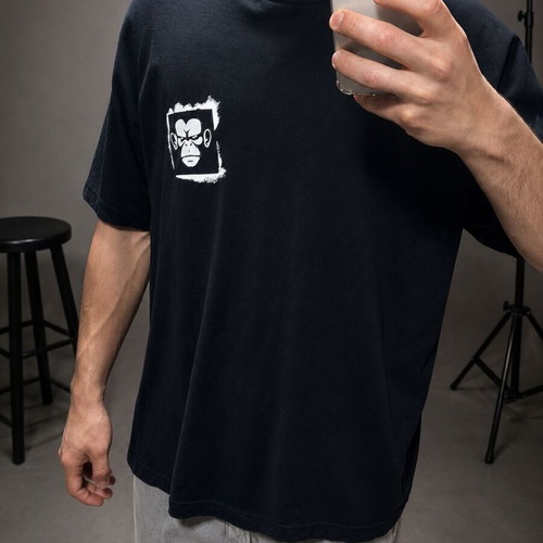 Cropp Trust Progress cotton t-shirt size L like new, black