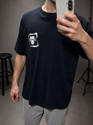 Cropp Trust Progress cotton t-shirt size L like new, black