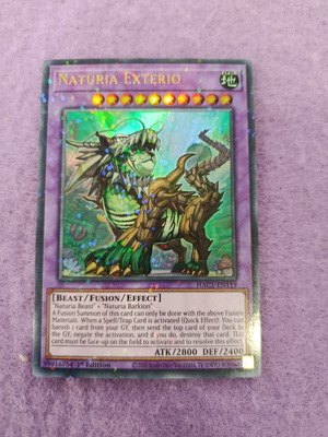 Yu-Gi-Oh Naturia Exterio 1st Edition Foil card like new