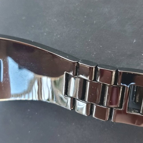 Thierry Mugler wristwatch like new, black stainless steel bracelet