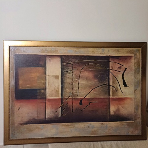 Handmade painting on stretched canvas Roberts Kati like new