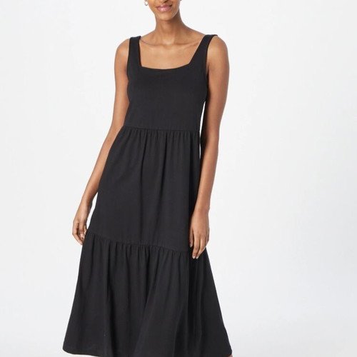 Maxi dress Urban Classics black cotton size XL new with tag