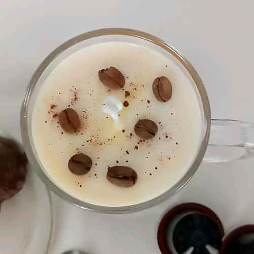 Scented soy candle Coffee addict new 250g with coffee aroma in cup
