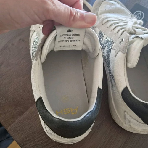 Ash Moonlight Sneakers size 40 like new, off white silver black