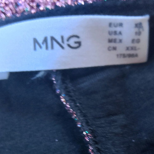 Mango mini dress new, pink and silver, size XL