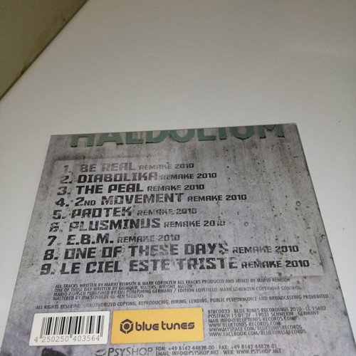 Haldolium Reprinted CD electronic music like new