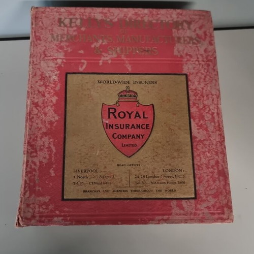 Kelly's Directory of Merchants, Manufacturers and Shippers vintage book used