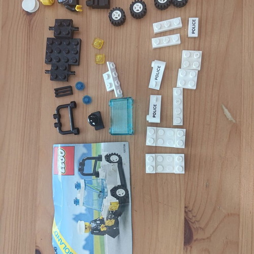 Lego vintage set Precinct Cruiser 6506 used with printed doors