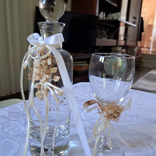 Bohemia wedding carafe set like new