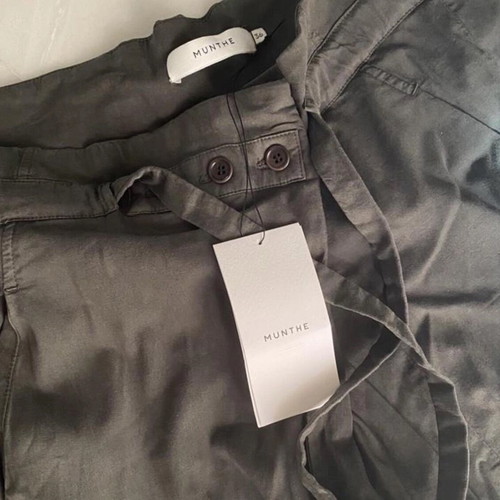 MUNTHE Khaki Paperbag Pants New, Size S