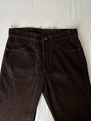 Levi's vintage corduroy pants dark brown used, size L 40 12