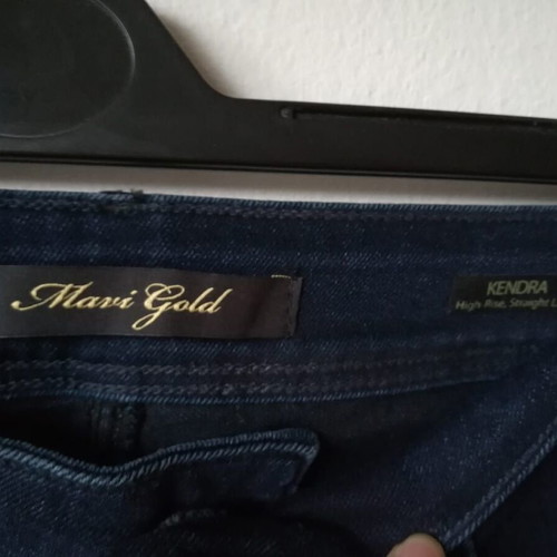 Mavi Jeans dark blue high waist straight jeans, size 28/30