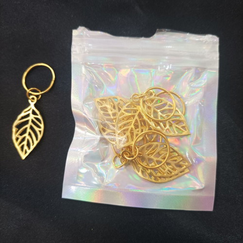 Leaf Earrings for Dreadlocks Pack of 6 New