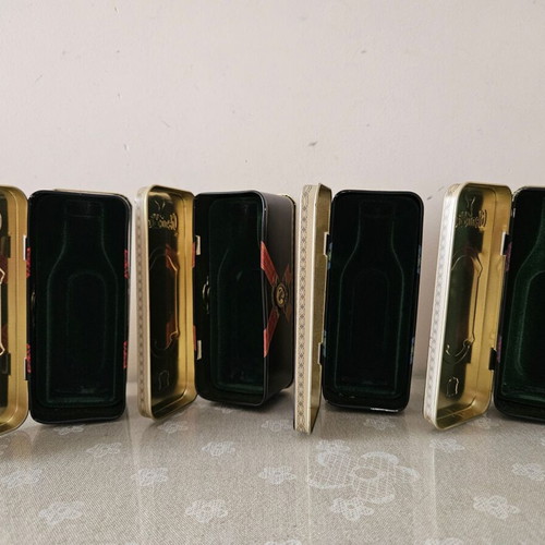 Glenfiddich metal boxes new, set of 4 pieces
